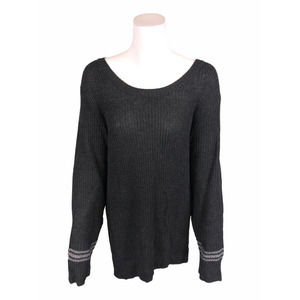 LOGO by Lori Goldstein Women's Rib Knit Sweater with Cuff Detail X-Large Size